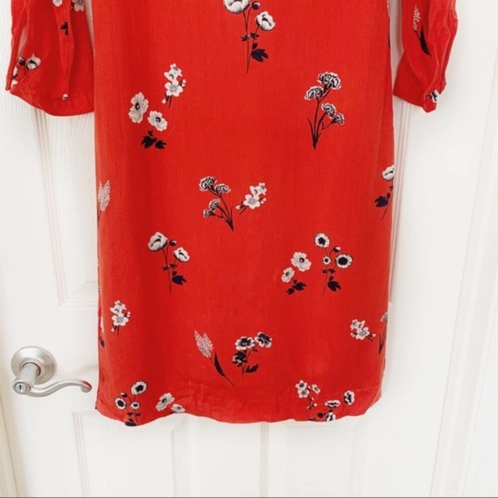 Joules Alison Floral Print A-Line Dress‎ Red Size 2 new@!! - Picture 6 of 14